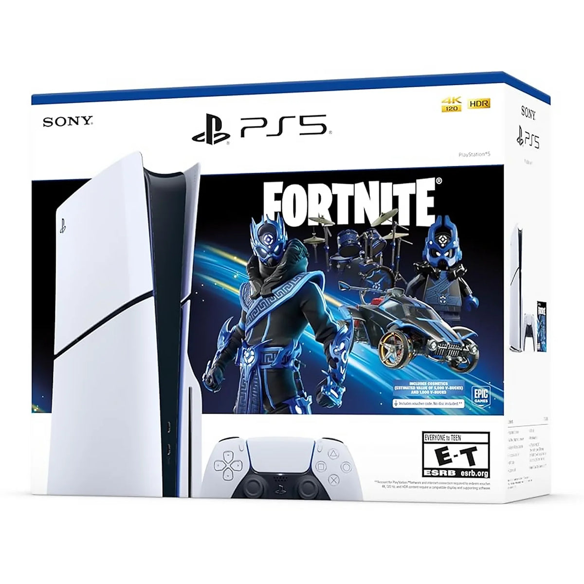 PlayStation 5 Slim Disc Edition _ Fortnite Cobalt Star Bundle