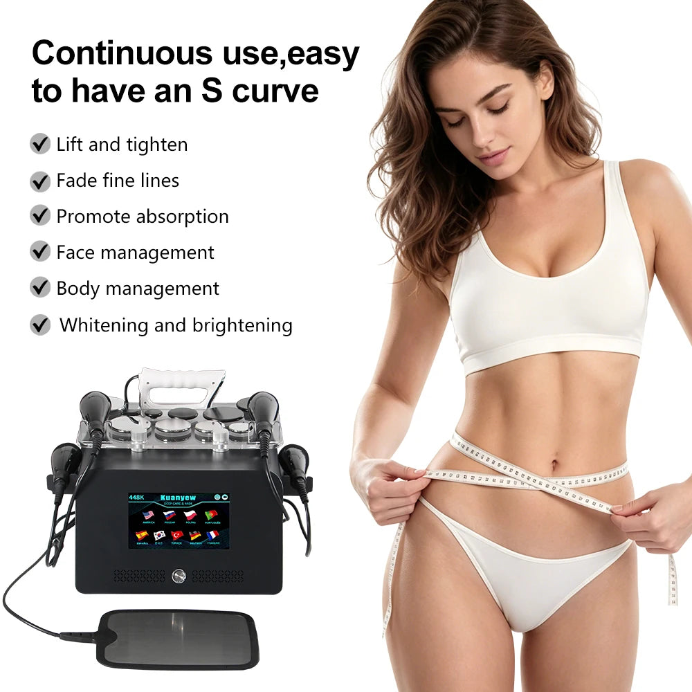 INDIBA 448Khz Thermal Therapy Technology Beauty Machine Body Care Face Lifting Relieve Pains Lose Weight SPA Device Skin Firming