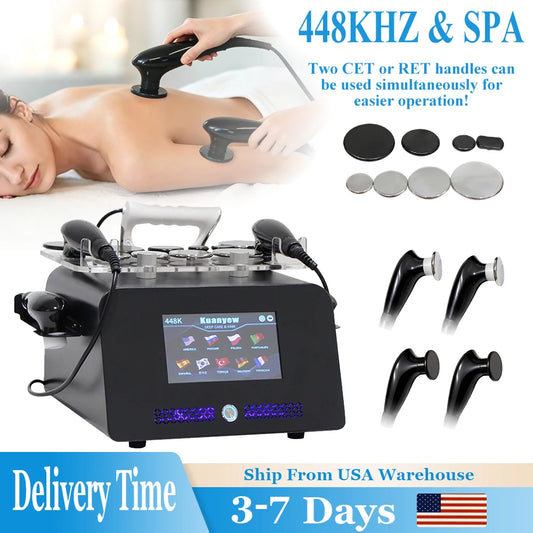 INDIBA 448Khz Thermal Therapy Technology Beauty Machine Body Care Face Lifting Relieve Pains Lose Weight SPA Device Skin Firming
