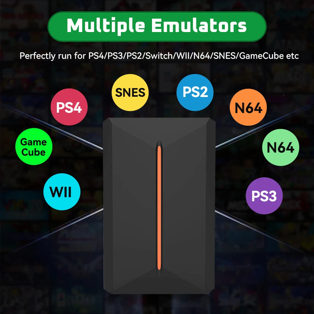 Launchbox 500GB Gaming HDD with 3760+Games&Emulators Video Game Console for PS4/Switch/PS3/PS2/PS1/Wii/Wiiu/Nes/Gamcube Plug&Play Launchbox OS for Win PC/Laptop