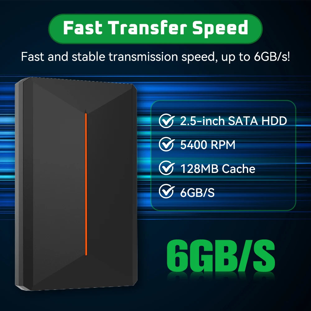 Launchbox 500GB Gaming HDD with 3760+Games&Emulators Video Game Console for PS4/Switch/PS3/PS2/PS1/Wii/Wiiu/Nes/Gamcube Plug&Play Launchbox OS for Win PC/Laptop