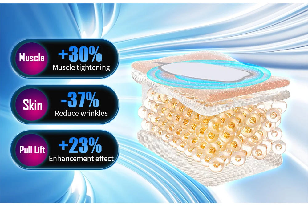 Latest Strong Pulsed Magnetic EMS And PEface RF Heat Energy Output face lifting Lift Wrinkle Removal 5 Handle Machine 2025