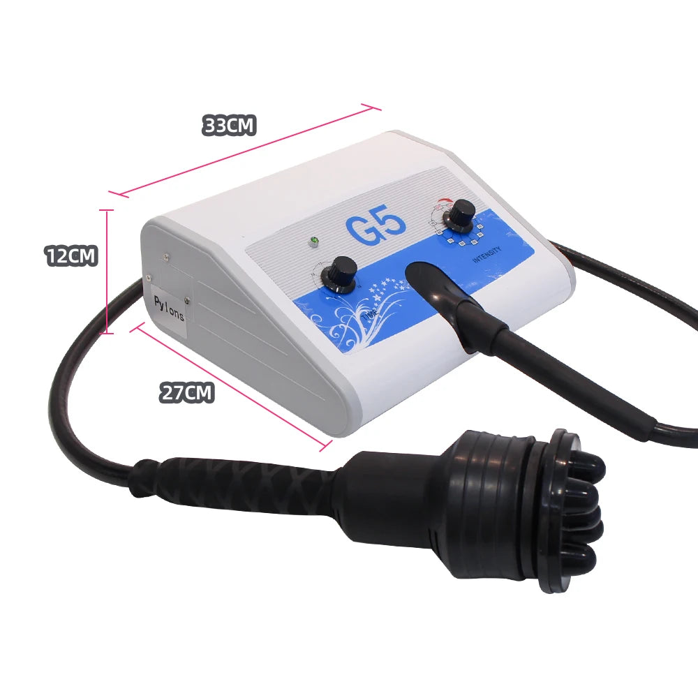 AOKO G5 Vibrating Massage Machine With 5 Massage Heads For Arms Waist Body Massage Anti Cellulite Body Slim Shape for SPA